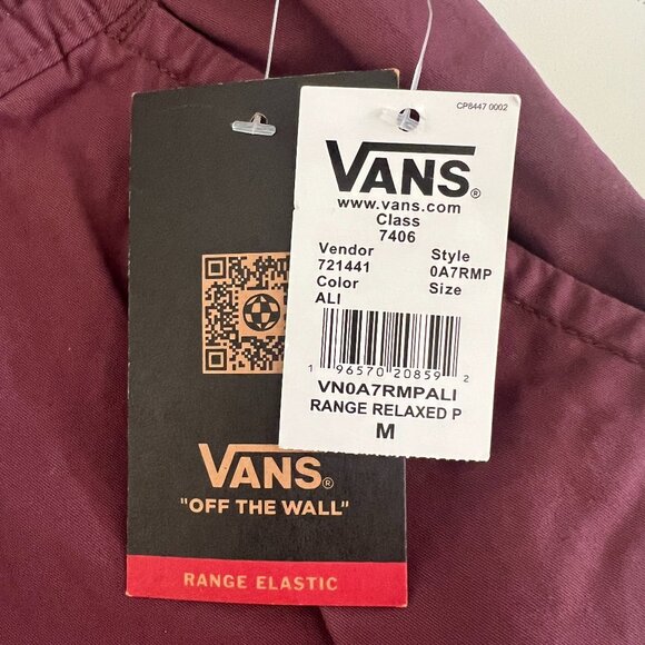 Vans Burgundy Range Elastic Relaxed Fit Pants - Picture 7 of 7